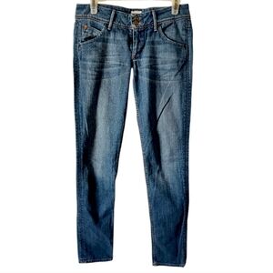Hudson Straight/Skinny Mid Low-rise Jeans